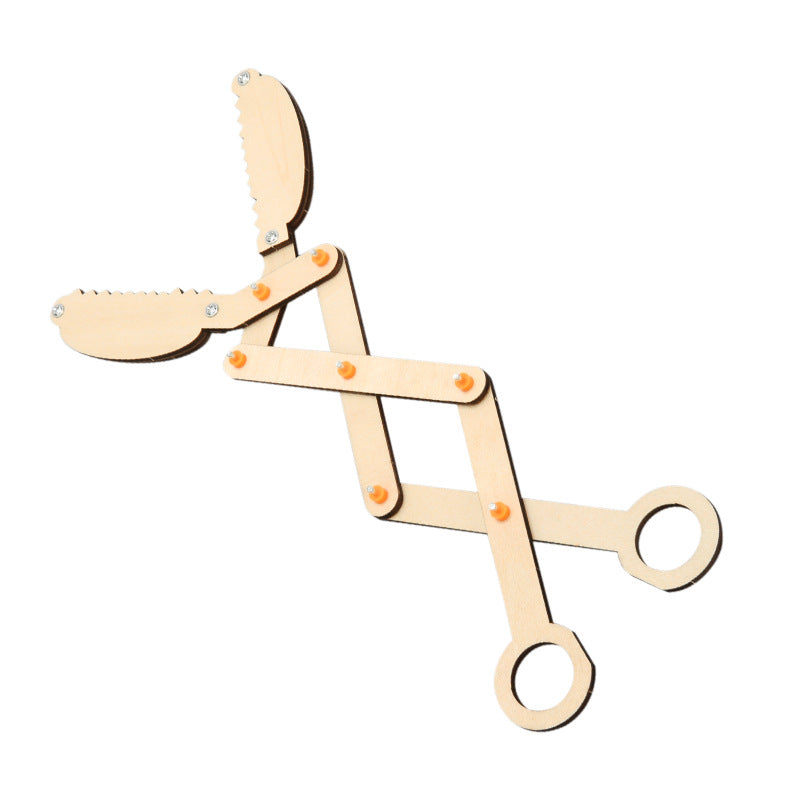 Primary and secondary school students physics steam education, crocodile pliers technology small production science experiment material package toys