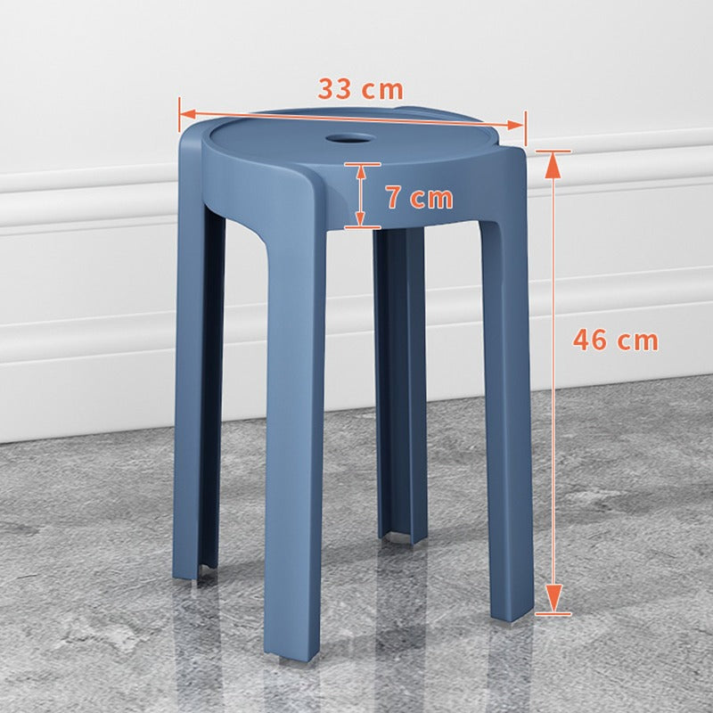 Thickened plastic stoolfor home stackable dining table bench long sitting comfortable chair windmill stool plastic round stool