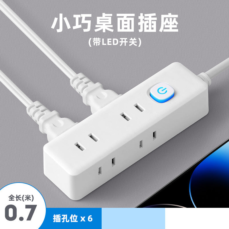 Two-pin socket 2-hole plug for homeusb power strip two-pin plug wiring board two-claw plug-in board two-pin power strip