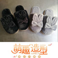 2024 cartoon cute rabbit winter new adult men's and women's family style cotton slippers couple style home cotton slippers