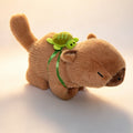 Influencer capybara slap bracelet - plush doll style wristband with frog, turtle, and football charms - soft, cute, and stress-relieving