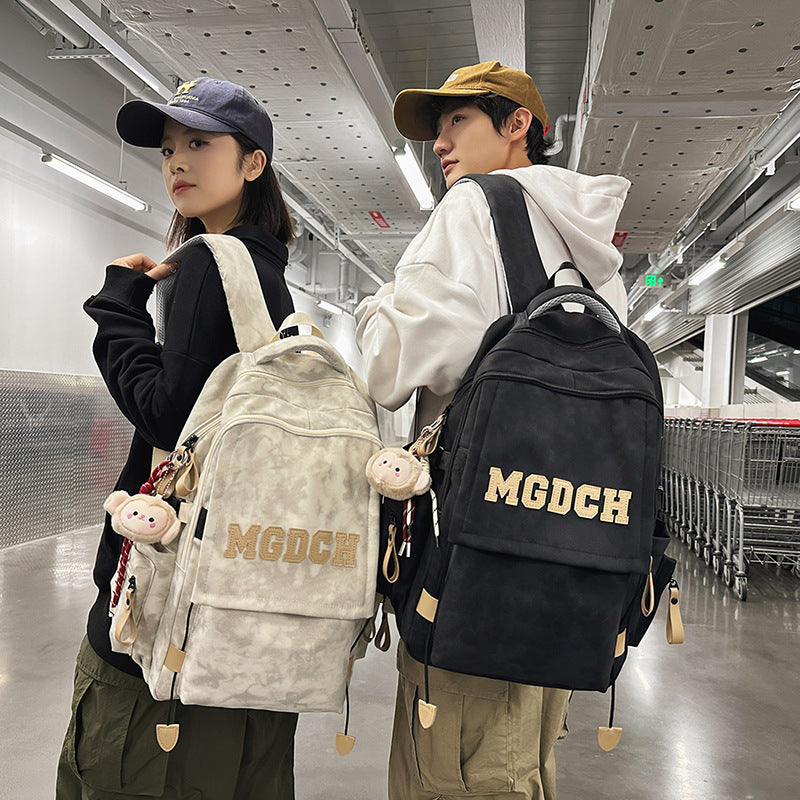 School bag men's college students middle school students ins high quality wholesale junior high school girls primary school students alphabet backpack