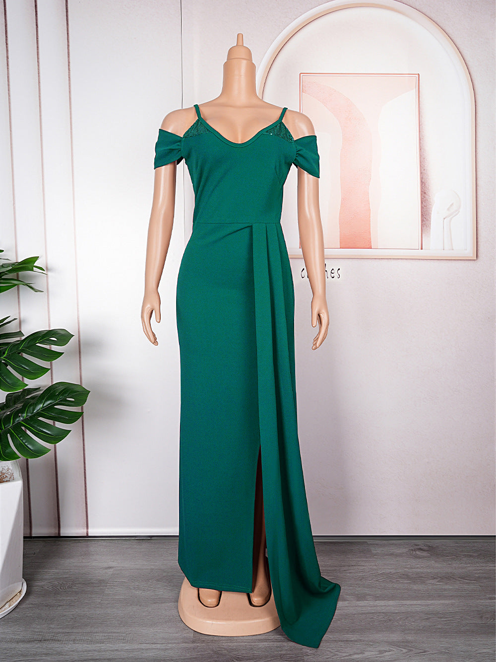 European and american  sexy evening dresses cross-border e-commerce african  bridesmaid wedding slip dresses