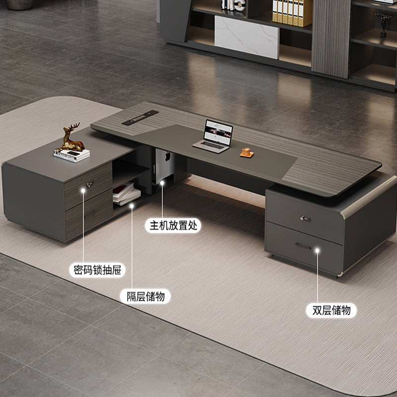 Accessible luxuryclassyelegant paint boss table office desk and chair combination classy executive desk casualpresident desk