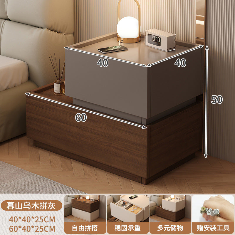 Bedside table for home italian normcore storage storage free combination cabinet popular sofa side table bedroom bedside table