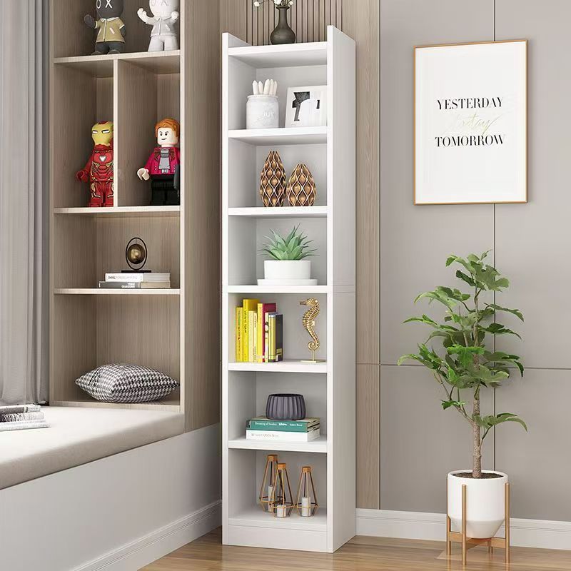 Bookshelf storage rack floor-standing simple for home multi-layer living room cabinet storage cabinet narrow slit small bookcase wall storage