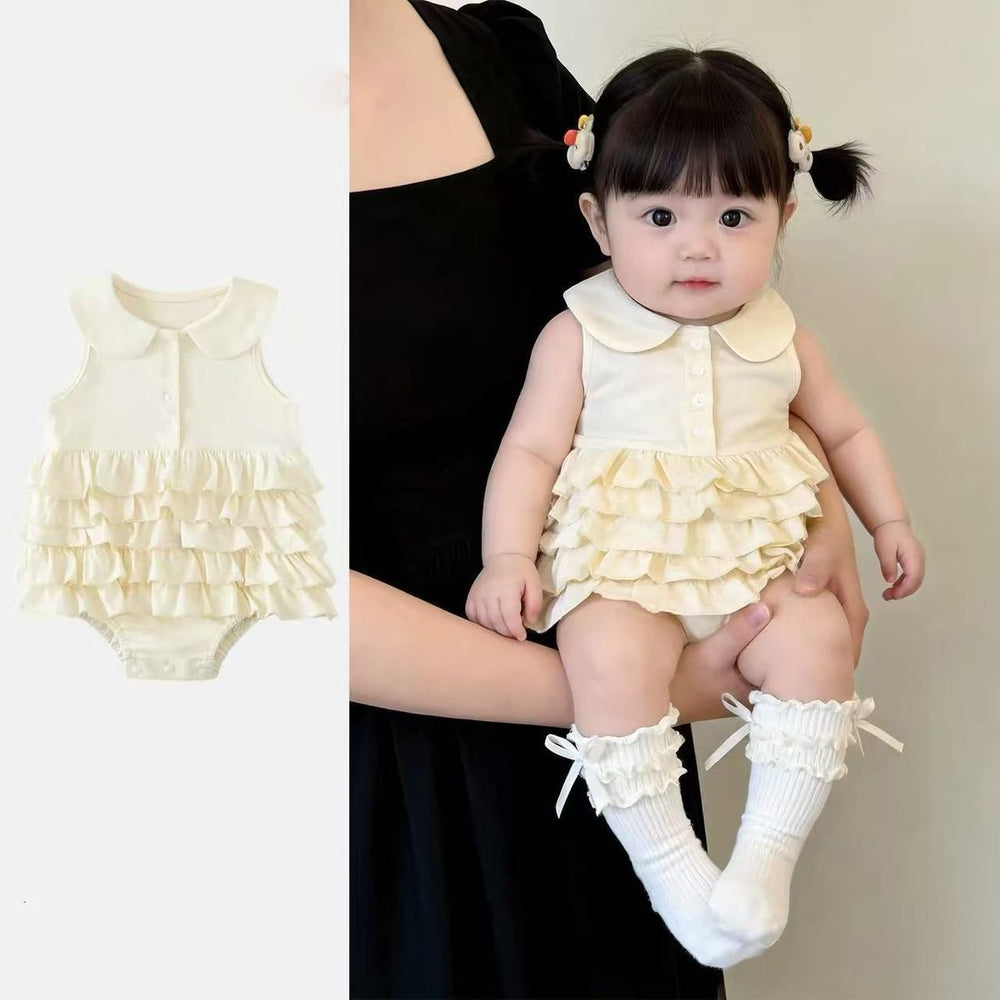 Infant & toddler cute & sweet romper - baby girl princess dress, crawling suit, bodysuit, cake skirt, harem pants, and outfit