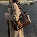retro large capacity women's bag 2025 new arrival elegant trendy underarm bag casual minimalist commuter shoulder bag