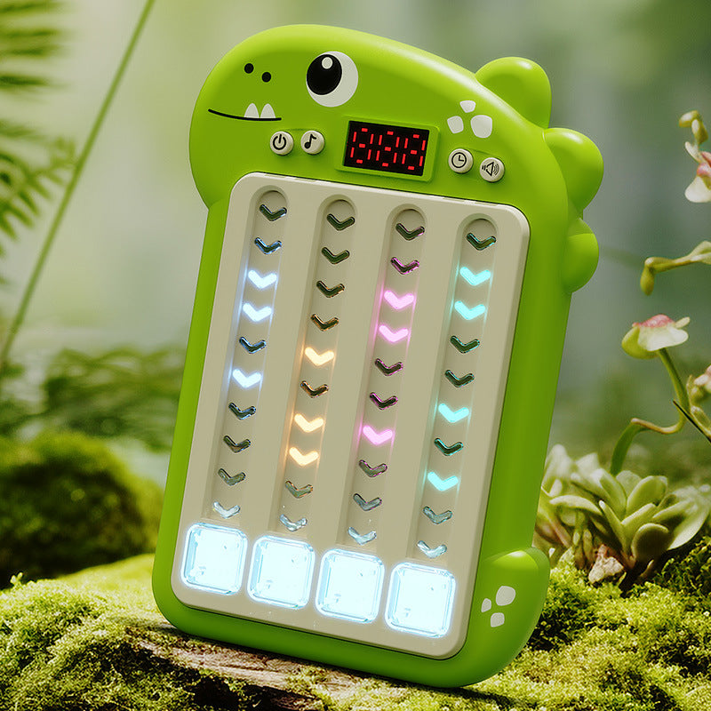 cartoon dinosaur rhythm master quick push game console puzzle dance game console breakthrough decompression kids toy