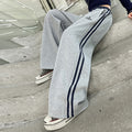 girls' pants: spring/autumn sweatpants, kids' straight-leg autumn fashionable sports pants, girls' wide-leg pants for older children