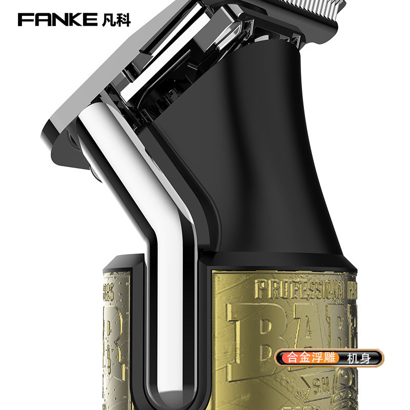 magnetic limit comb electric hairdressing machine washable fast charging hair salon special cutting oil head carving push white electric clipper