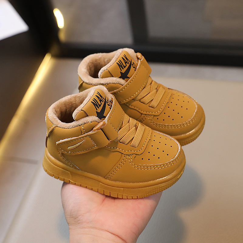 Spring & fallnew arrivalkids sneakers boys high-top sneakers girls white shoes k-stylefashion kids basketball shoes