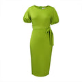 Q074 women's foreign trade dress  new arrival   high-waisted elegant plus size cross-border african european and american style dress