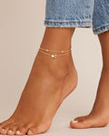 Anklet women's light luxury niche design exquisite anklet girls 2025 new arrival high-end summer jewelry