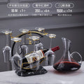 Decanter + luxury crystal glass 350ml + wine rack