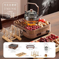 [seventeen-piece set] yueming cup + yuexi pot + stove and drawer set + cup holder + storage tray