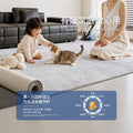 Removable and washable carpet, living room casual style, double layer, machine washable sofa sound insulation pad, retropure color, removable carpet