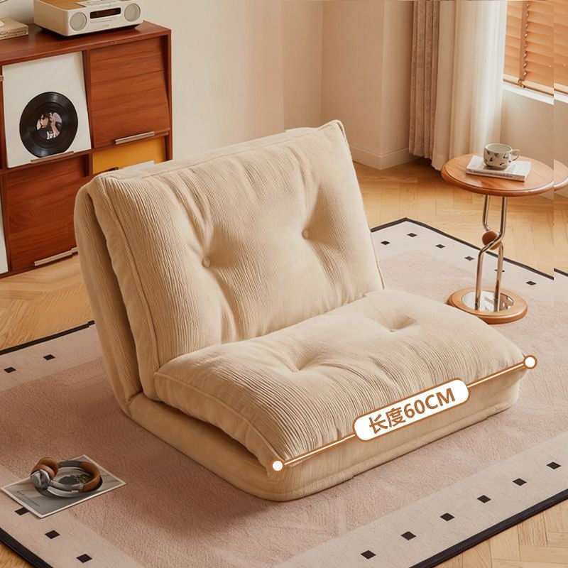 Lazy sofa bed living room dual-purpose single sofa small apartment for home cream style reclining and sleeping foldable sofa bed