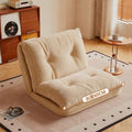 Lazy sofa bed living room dual-purpose single sofa small apartment for home cream style reclining and sleeping foldable sofa bed