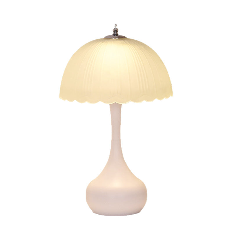 Table lamp bedroom bedside table lamp 2025 new light luxury classy modern french master bedroom romantic cream style night light