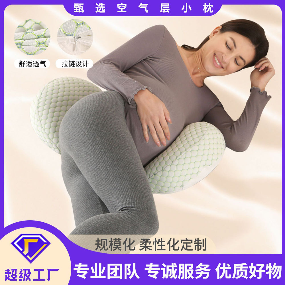 Pregnancy pillow - multi-functional support for side sleepers: u-shaped pillow for back, waist, and belly support - perfect for relaxation and comfort