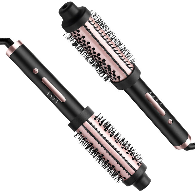 Cross-border curling iron Large roll inner buckle hair straightener Negative ion straight roll dual-purpose bangs perm iron Red light curling comb