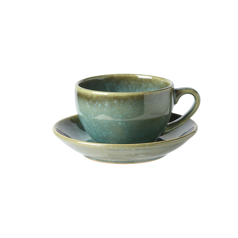 Kiln-turned coffee cup suit mug retro office water cup japanese breakfast cup good-looking ceramic tea cup