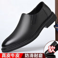 【military-grade leather shoes - premium quality】100% full grain cowhide leather, clearance sale! soft sole leather shoes for men, perfect for casual and business wear