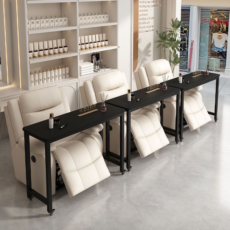 Mobile nail art table japanese style single layer sofa table with wheels modern casual multifunctional popular nail art shop table pulley