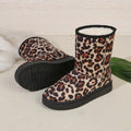 winter new arrivals: plus size leopard print snow boots, sizes 36-42. wholesale available, dropshipping to  &