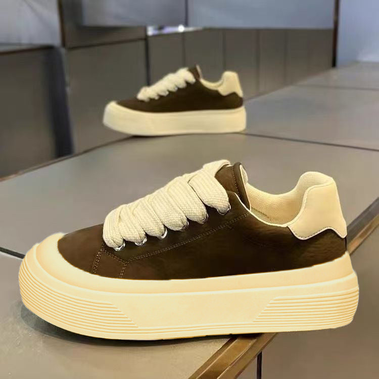 Popular hot-selling men's shoes 2026 summer new trendy brand high-end handsome casual thick-soled sneakers breathable flat shoes