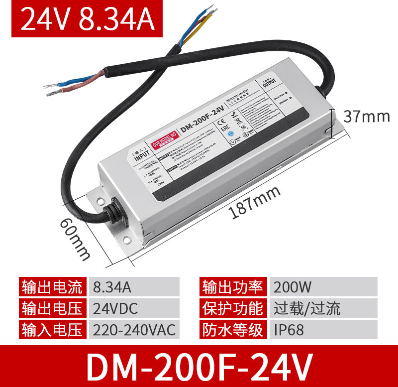 COB light strip underwater soaking water solid silicone fish tank 24v underwater fish pond outdoor ip68 self-adhesive low voltage light strip