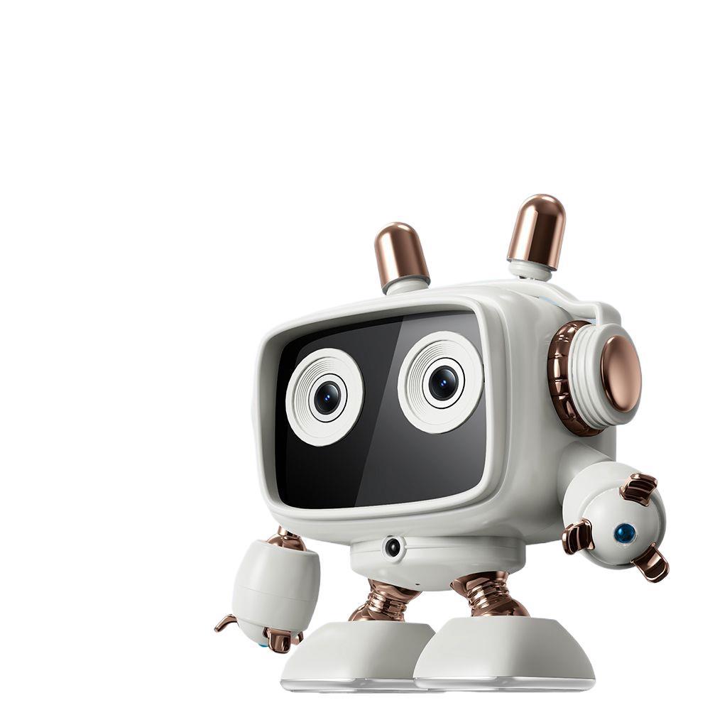 Cute wifi robot surveillance camera ai camera child monitoring pet surveillance camera rose gold