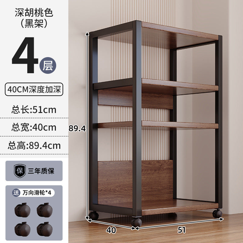 Shelf Shelf Floor-to-ceiling movable multi-layer household living room display rack Supermarket warehouse Balcony storage rack