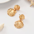 Wholesale resort-style earrings: european and american cross-border summer niche alloy stud earrings for women - exaggerated design starfish earrings