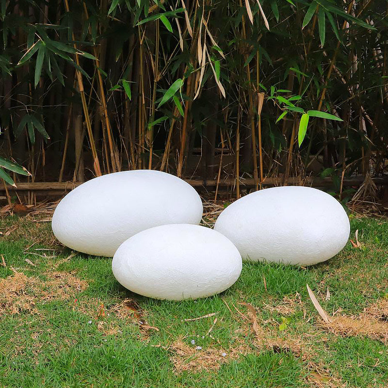 Outdoor waterproof led creative light-up stone lamp - realistic pebble lights for villa gardens, lawns, and courtyards
