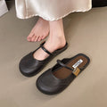 Baotou slippers for women 2025summernew arrivaloutwearretrofrench lazy shoes slip-on half slippers beach sandals