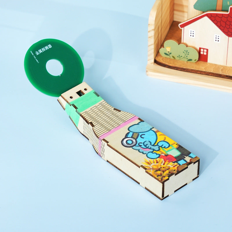 Metal detector, technology small production handmade DIY material small invention scientific experiment kit maker STEM