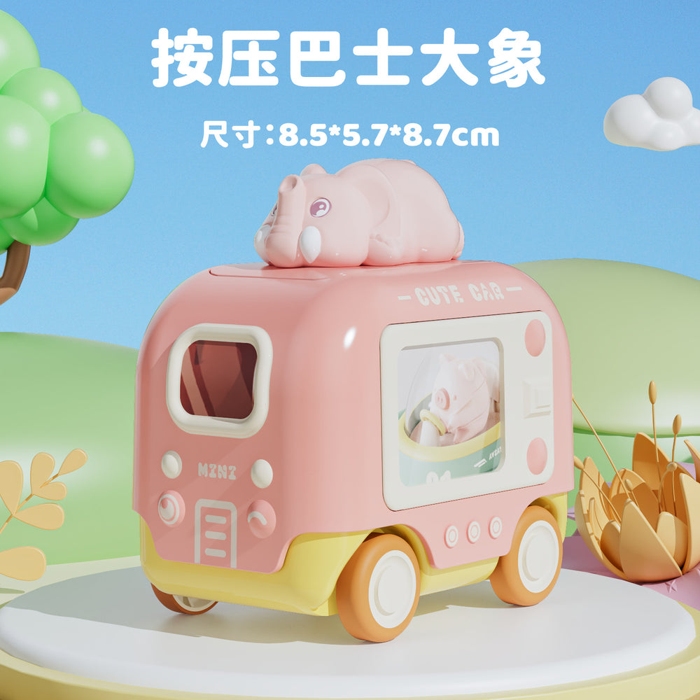 Dropshipping kids press boys and girls sliding car pull back cartoon airplane bus sedan toy car