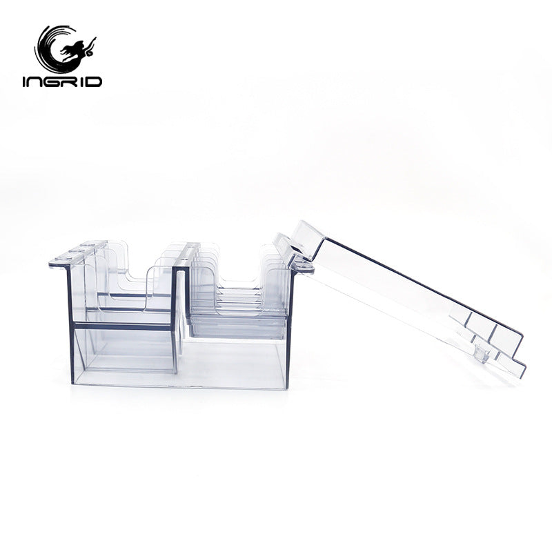Haircut limit comb storage box 8-grid caliper storage box complete set, electric push-cut storage box, fader 8-grid storage rack