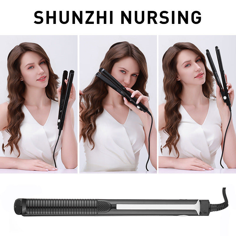 small hair straightener corn silk splint fluffy portable hair straightener wet and dry electric splint men's special