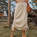 European and american clothing american cross-border foreign trade unique  new denim workwear skirt casual mid-length skirt trendy