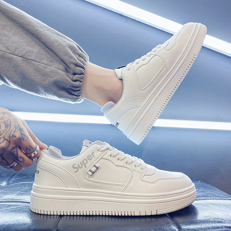 Spring white shoes men's shoes 2025 white sports trendy student sneakers boys trendy shoes casual men's running shoes