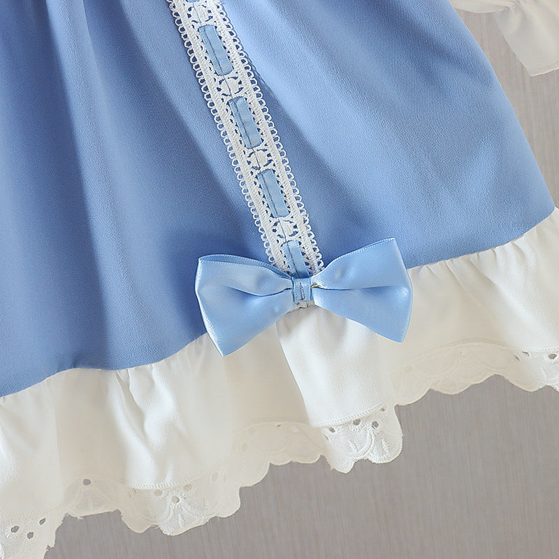Girls' bowknot lolita dress - new spring/autumn  collection - sweet lace princess dress for little girls - dropshipping available