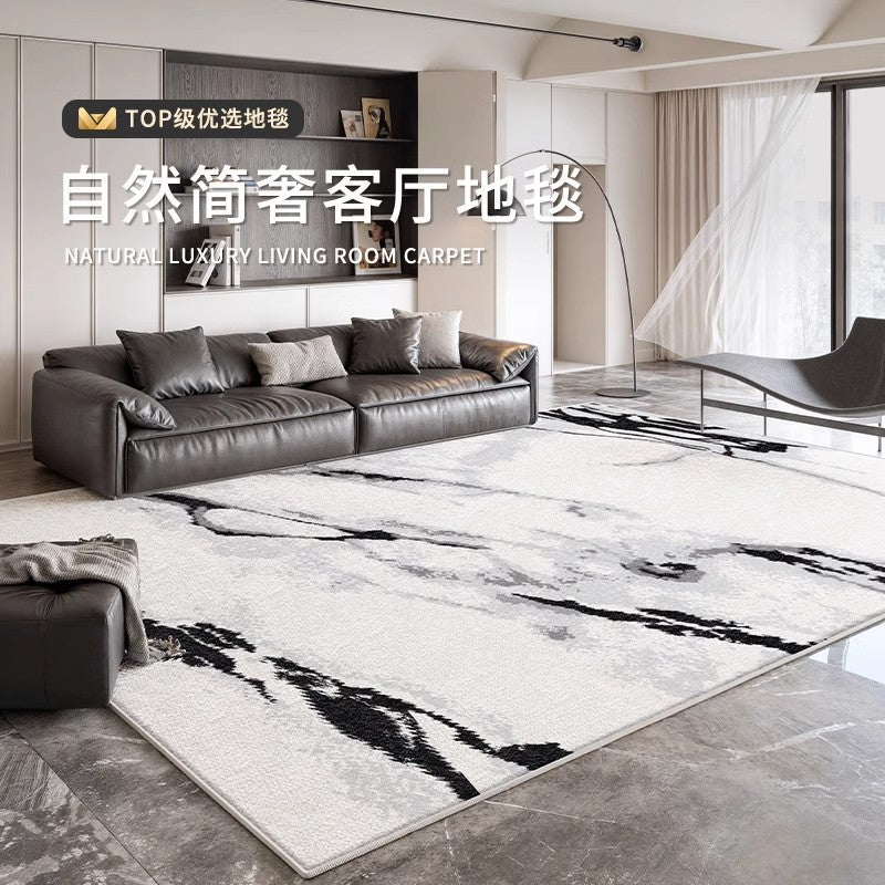 Carpet living room  new style no-wash and wipeable light luxury high-end modern simple bedroom no-maintenance waterproof floor mat