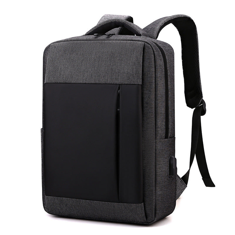 New business trip leisure large capacity computer bag men and women backpack USB temperament commuting can print logo
