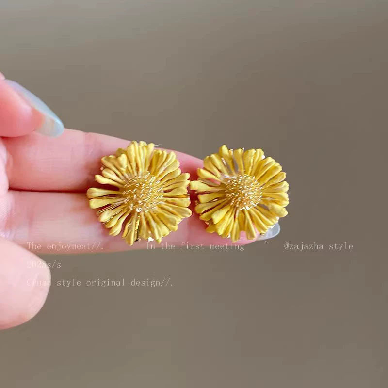 925 silver needle spring and summer flower earrings for women classy super fairy elegantbest selling earrings 2026 small fresh earrings