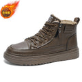 High-top men's shoes 2025winternew arrival non-slipthick sole cotton shoes fleece-linedheattech snow boots meneasiest for matchboots