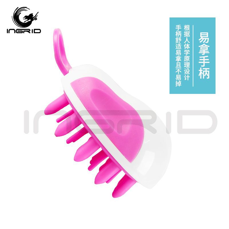 Clean Shampoo Brush Hair Salon Massage Scalp Home Bath Portable Soft Silicone Shampoo Brush