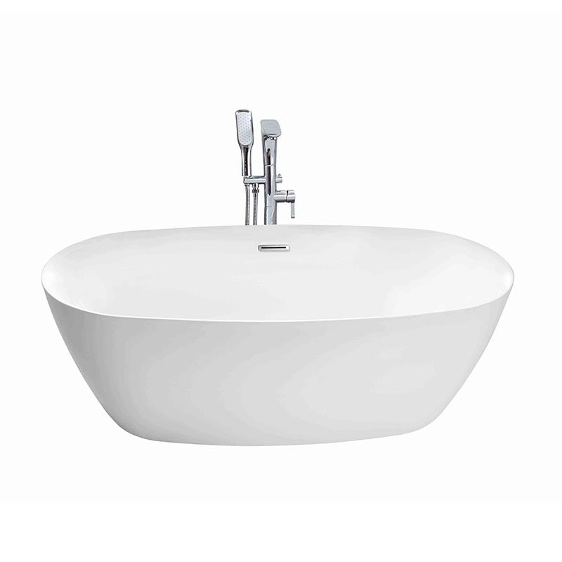 Sannora bathroom small apartment acrylic oval thin edge adult independent bathtub 1.5 meters